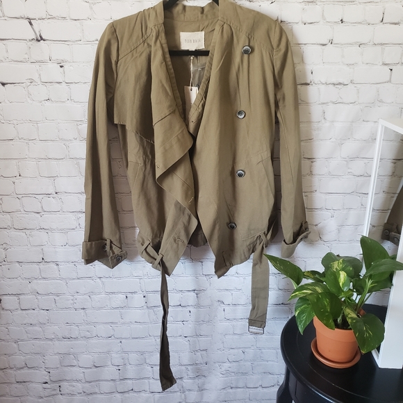 Moon River Military Green Utility Jacket Small - Picture 3 of 10